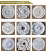 décoratif blanc ornements floraux classique 50cm diamètre 2.8cm épaisseur