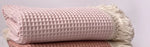 couverture acrylique coton bambou brodée franges rectangulaire enfant printemps automne moderne doucewasherhandpinkbeigeclair