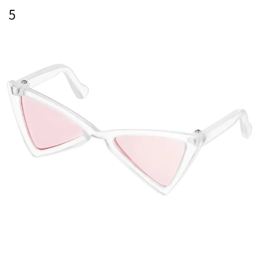lunettes soleil transparentes clips nasaux verres colorés moderne rouge noir blanc bleu clair rose