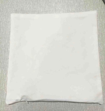 taies d'oreiller polyester blanc amovibles lavables 30x30cm 30x50cm fourrure apparente simple fixations coton