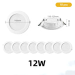 éclairage led downlight spot 12w 20w blanc moderne clips opaques 95mm 185mm