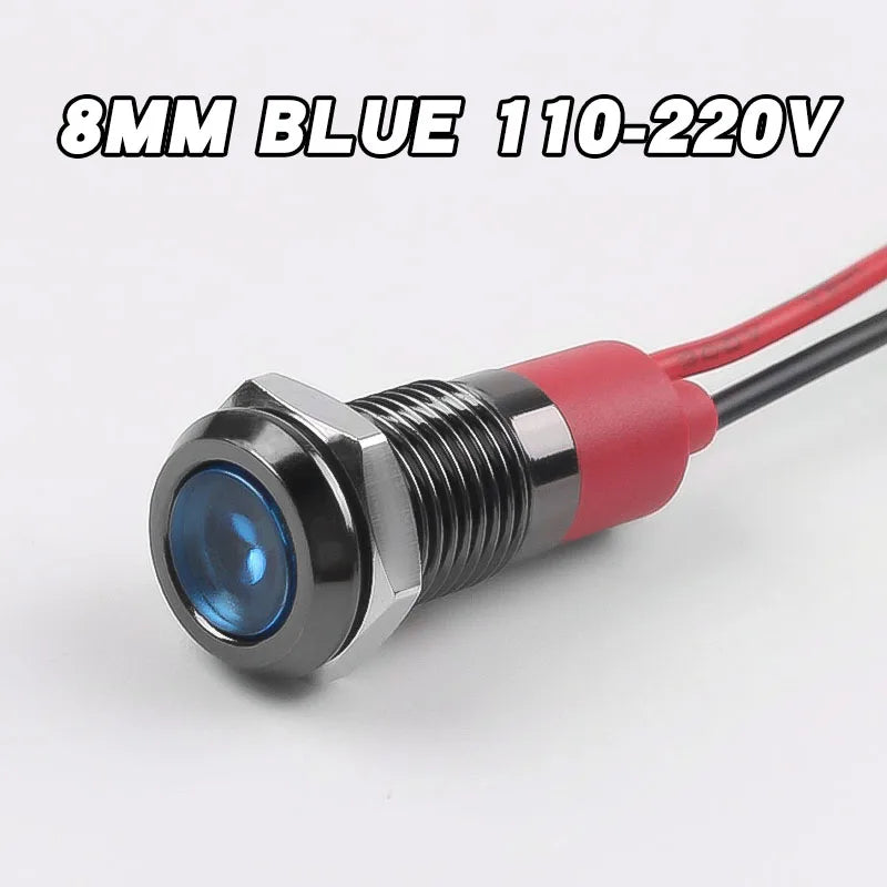 ampoules led 8mm rouge vert jaune bleu blanc étanches fil moderne
