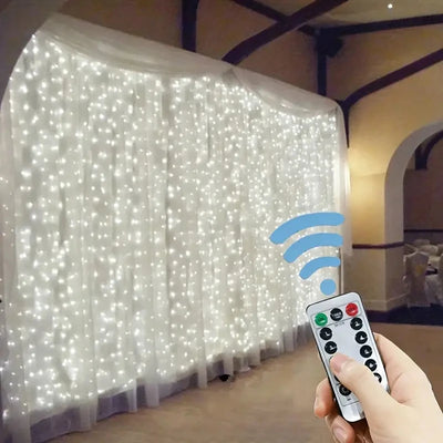 Guirlande lumineuse LED rideau 6m pour mariage