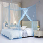 filet lit transparent moderne polyester coton blanc rose bleu violet jaune camping chambre coucher