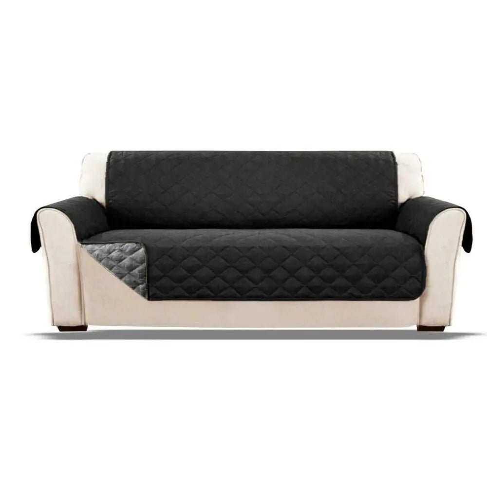 housse canapé deux places marron quiltée anti usure protection animaux moderne automne hiver
