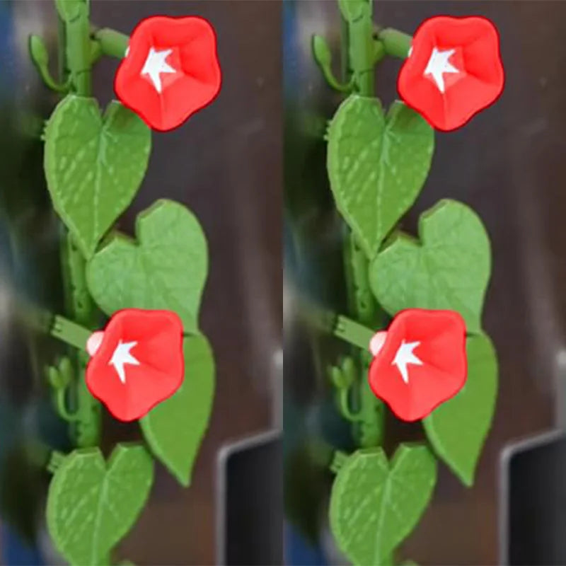magnétiques réfrigérateur décoratifs floral feuilles fleurs bleu rose vert étoiles