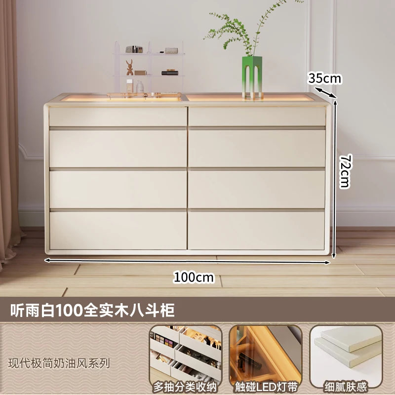armoire bijoux moderne bois blanc lisse compartiments tiroirs maison 80x35x72cm