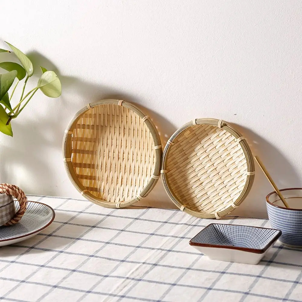paniers rangement tissage osier bambou naturel utilisation multiple traditionnels cuisine 13cm 26cm