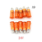 interrupteurs couleur orange vert rouge transparent modernes fixations lumière signalisation