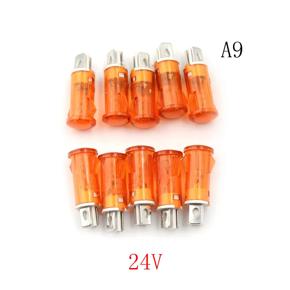 interrupteurs couleur orange vert rouge transparent modernes fixations lumière signalisation