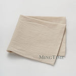 serviettes coton rose pâle texture lin classique réutilisables table manger party banquet