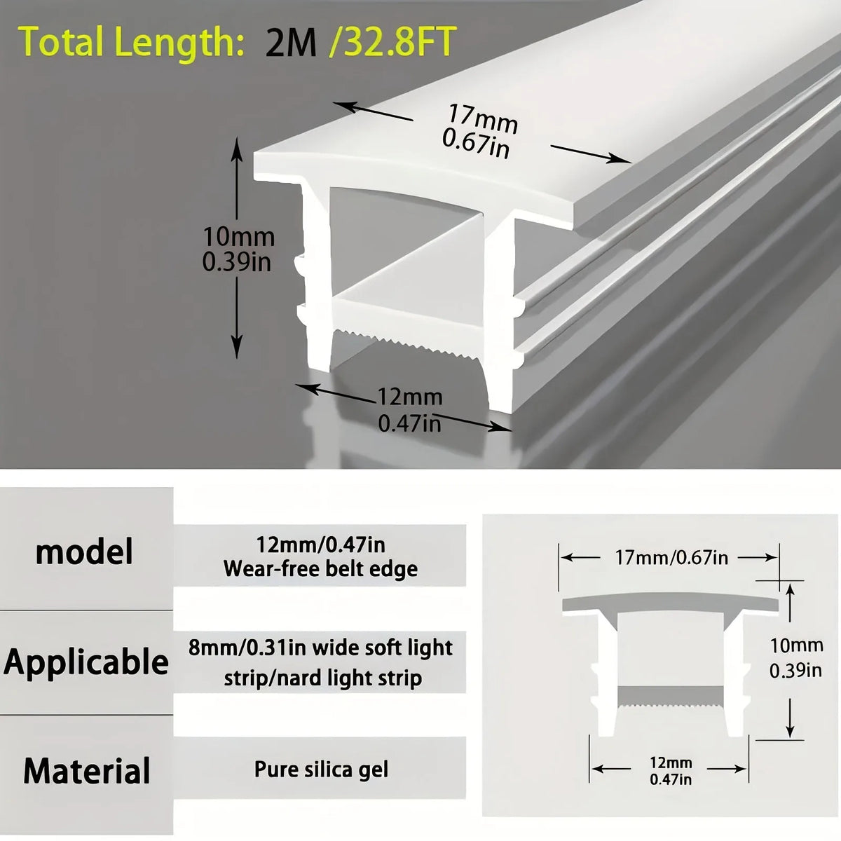 couverture silicone ruban led blanc moderne adhésif doux contemporain 1000cm 100cm 200cm
