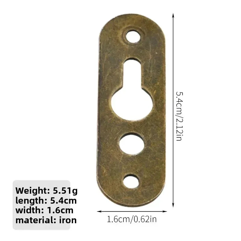 plaques fixation or noir argent modernes 30 pièces quincaillerie suspension cadres bois