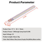 lampe led 24 leds multicolore adhésive usb rechargeable ambiance moderne