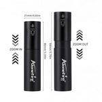 lampe torche rechargeable led zoom compact moderne noir éclairage intense stroboscopique camping randonnéeurgenceextérieur