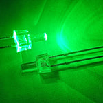 diodes led transparentes jaunes opalescentes rectangulaires sans logo standard pack 100pcs multiples couleurs