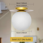 lampe moderne sphérique noir doré minimaliste éclairage intérieur chambre salon