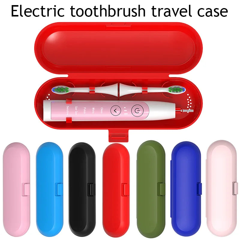 étui rangement brosse dents électrique couleur rouge bleu noir rose blanc vert clip moderne