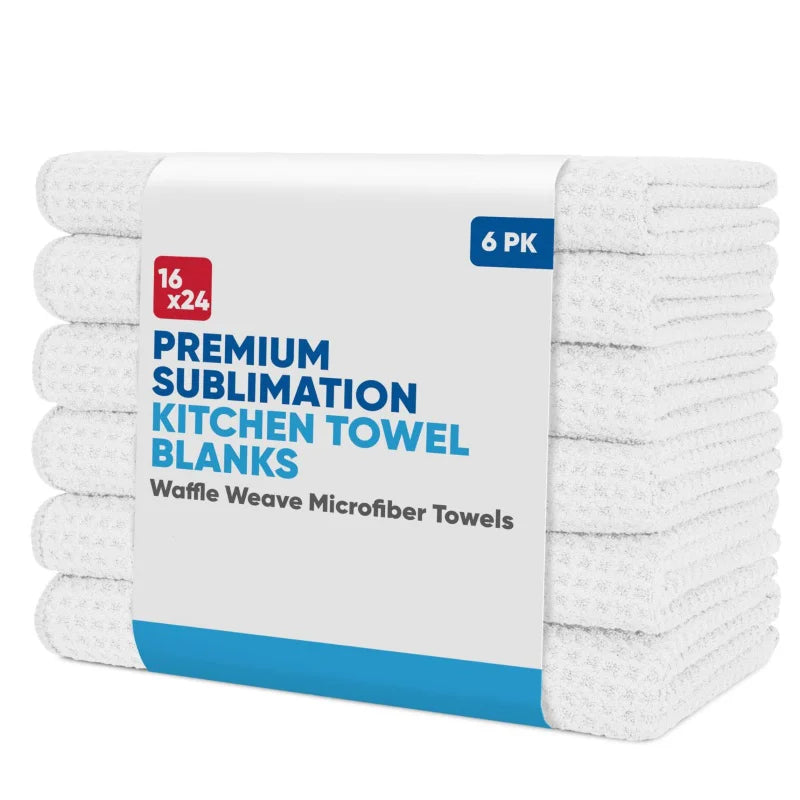 serviettes cuisine ultra douces 100 polyestère blanches absorbantes modernes 16x24cm pack pièces