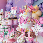 décoration murale papillons 3d adhésifs pvc rose violet blanc brillants 12 pièces différents