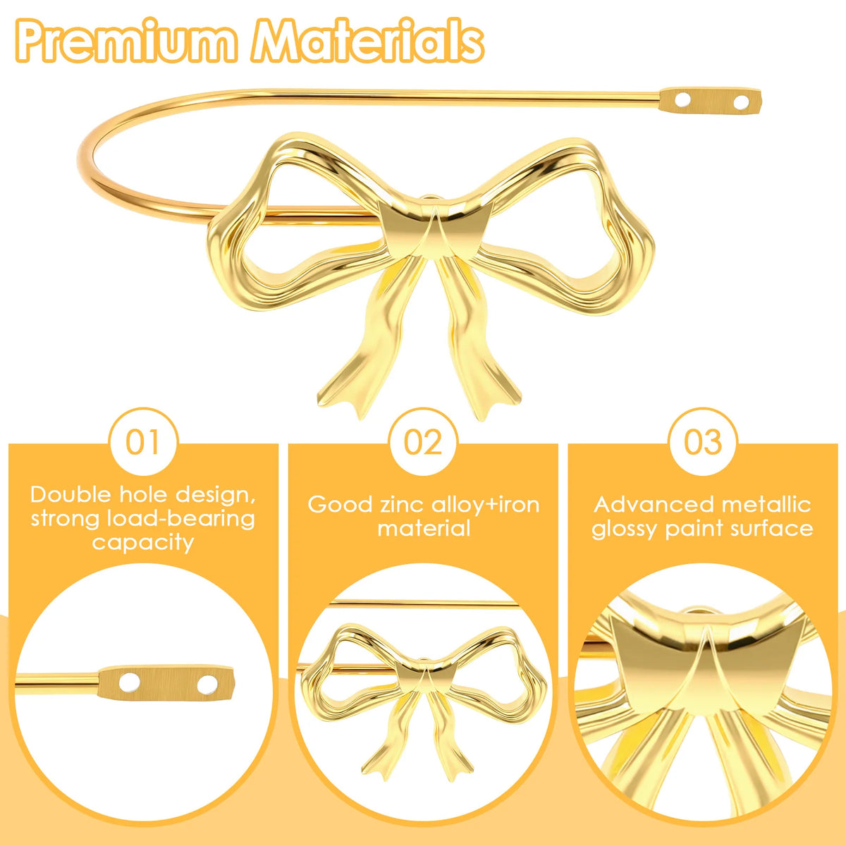 rideaux or nœuds décoratifs métal holdback fixations vis chambre maison