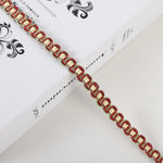 bracelet or violet chaîne dorée maillons ovales classique 5cm opacité erotique decoration erotique accessoire