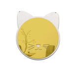 miroirs adhésifs modernes animal chambre enfant blanc doré vert noir minimaliste