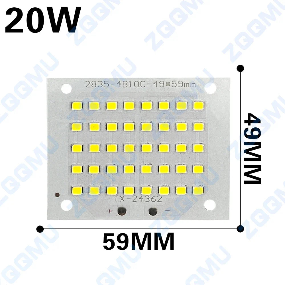 plaque led smd 2835 aluminium gris mat projecteur haute puissance éclairage intérieur extérieur