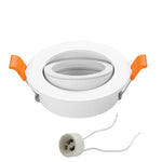 encastrable led spot lumière argent noir blanc chambre moderne ampoûle câble aluminium downlight