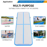 tapis gonflable yoga exercice sport durable non glissant couleurs noir rouge vert menthe jaune