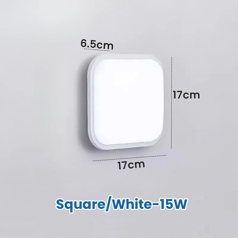 lampe murale moderne surface mounted extérieure led 15w 20w blanc ronde ovale étanche
