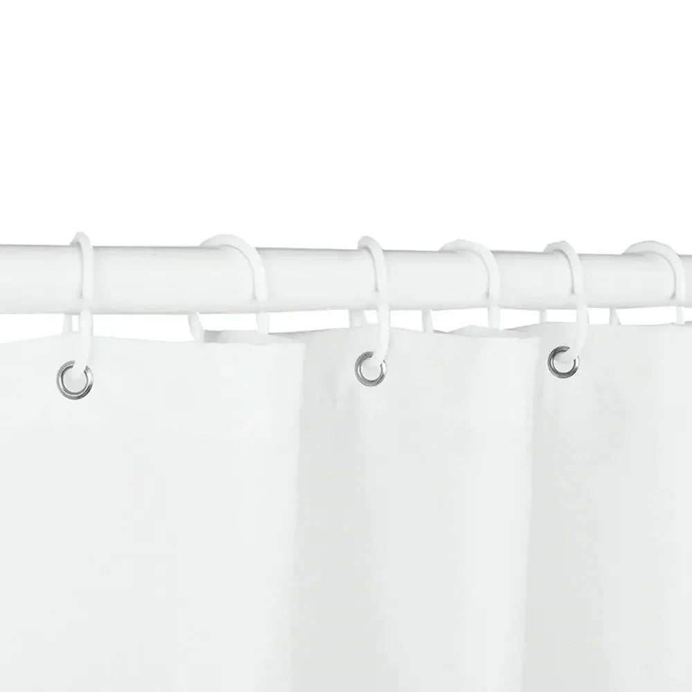 rideau douche noir moderne polyester respectueux environnement 120x180cm 180x230cm anneaux