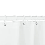 rideau douche noir moderne polyester respectueux environnement 120x180cm 180x230cm anneaux