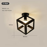 Lampe moderne minimaliste métal noir structure géométrique surface flux lumineux 249 2000
