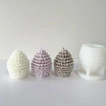 Moule silicone arbre de Noël 3D montrant les détails pomme de pin