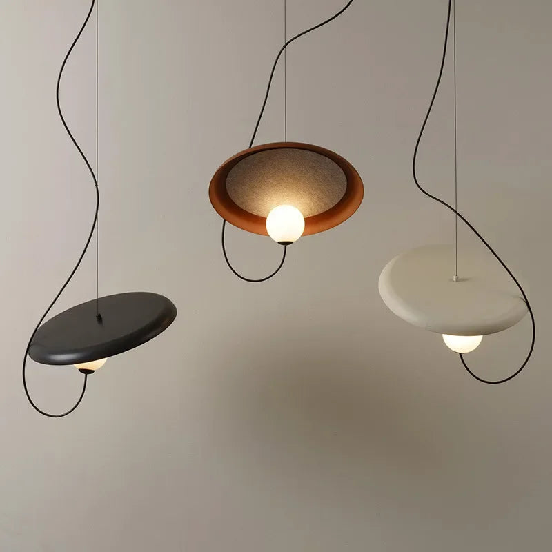 luminaire suspension moderne boule 3d led salon salle manger chambre noir mat