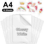 papier autocollant transparent imprimable vinyle a4 toutes imprimantes jet d'encre holographique multicolore moderne