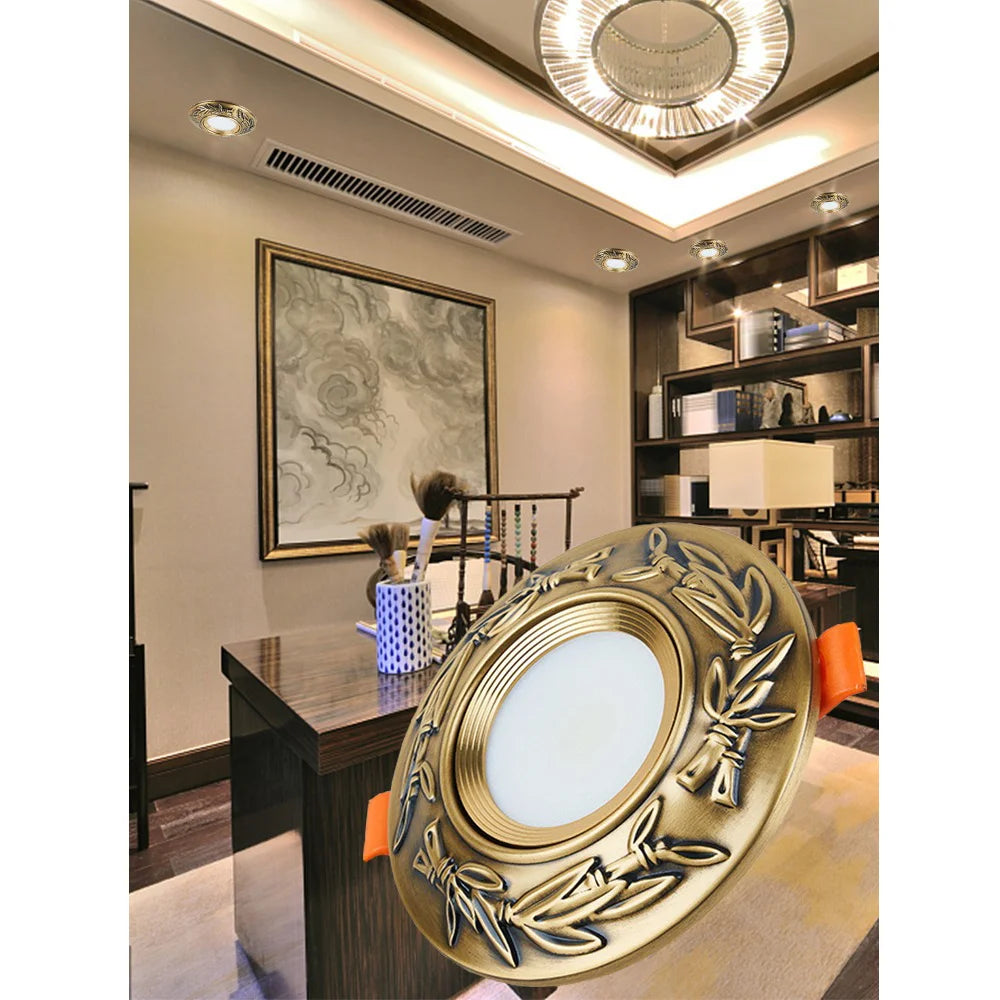 Spot encastré LED cuivre design intérieur