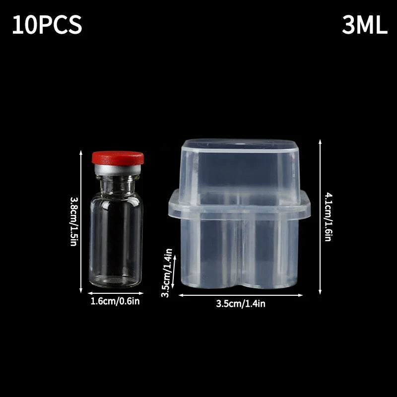 boîte rangement transparente réutilisable tubes tests 3ml pratique modernescrição
