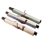 rouleau papier peint imprimé floral ruban fixé traditionnel décoration maison blanc vert suspendu