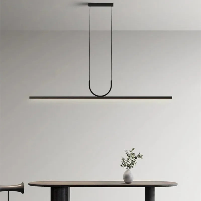 lampe suspendue moderne minimaliste led blanc noir flux lumineux variable facile certifications multiples