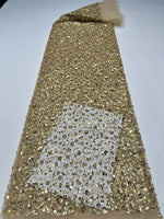 tissu décoratif blanc paillettes fleurs élégant festif polyester coton imperméable occasion mariage haute qualité