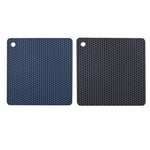 tapis silicone moderne rose gris vert olive texture nid d'abeille carré rond cuisine