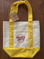sac main réutilisable toile orange violet noir vert moderne poignées détachables étiquette logo sac