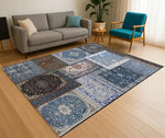 tapis multicolore paysage aquatique poissons floraux moderne salon décoration intérieure polyester