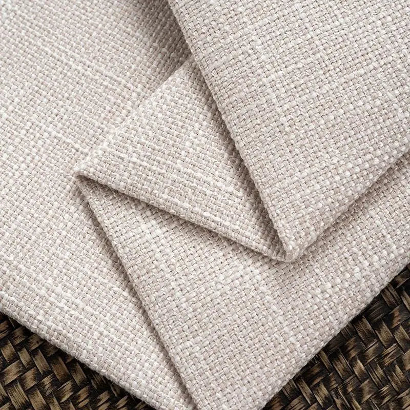 tissu canapé lin polyester résistant bricolage couture sofa pillowcase tablecloth moderne rustique gris beige