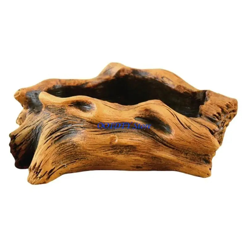 jardinière cache pot tronc arbre marron rustique plante succulente texture bois naturelle balcon jardin