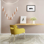 décoration murale bohème pompons textiles suspension artisanale blanc beige orange rouille