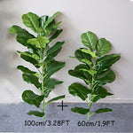 plante artificielle arbre ficus vert feuilles uniformes moderne décoration extérieure intérieure pot 180cm