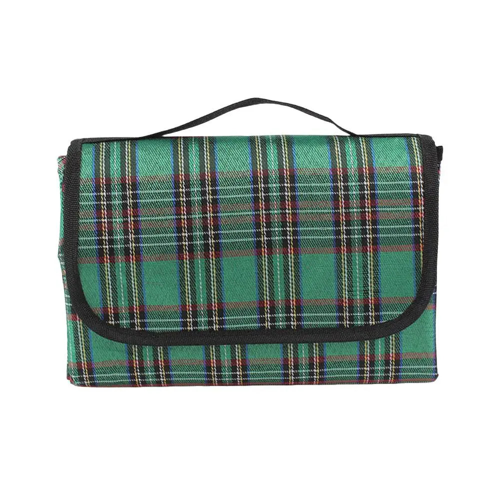 tapis pique nique rouge vert bleu carreaux écossais moderne eva poignée portable camping plage